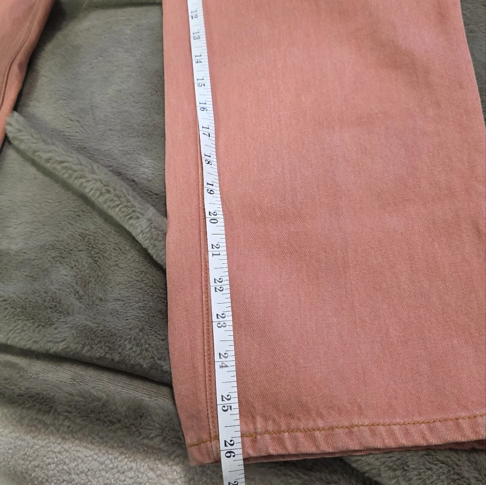 🆕️ GANNI Pink Yarn-Dyed Straight Jeans - Picture 13 of 14